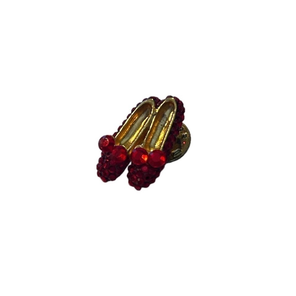Vintage Ruby Red Slipper Pin - Picture 3 of 16